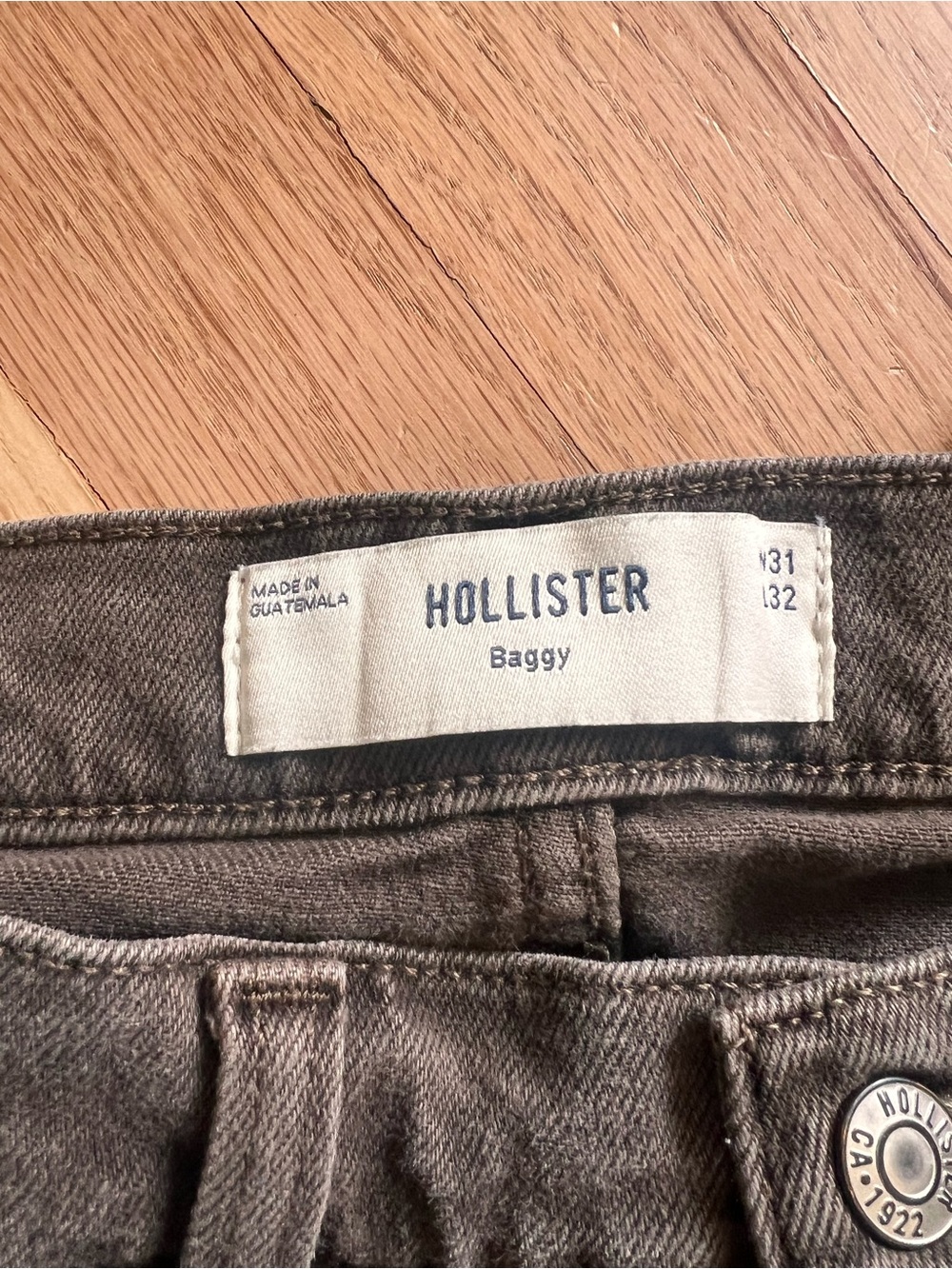 Hollister Baggy Jeans in Charcoal Gray 31W 32L - Picture 3 of 3